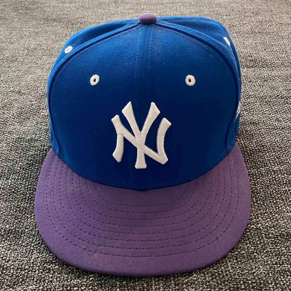 Blue and Purple NY Cap